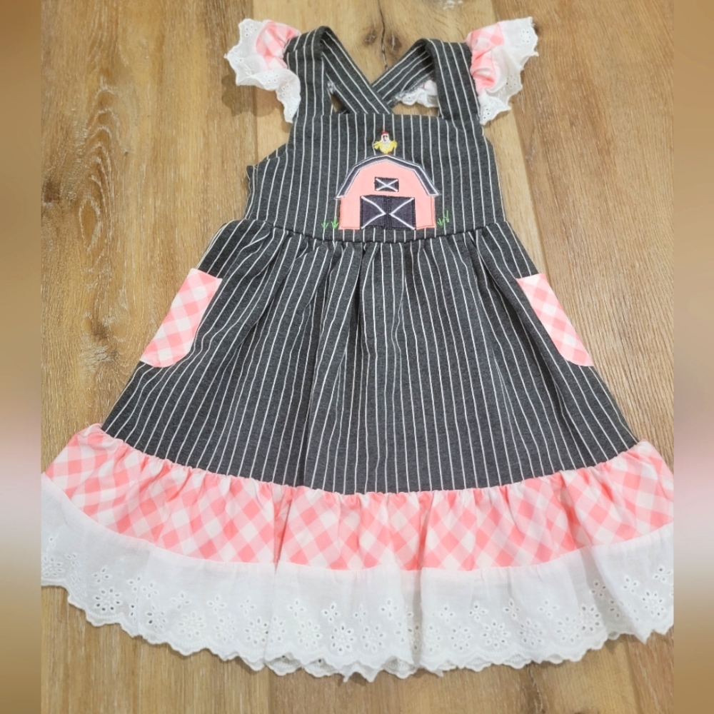 Pink Farm Girl Dress